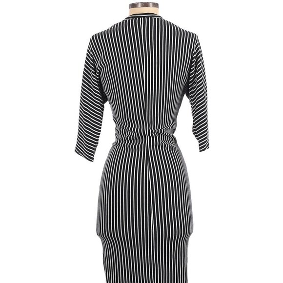 ASOS Blue &White stripe jersey Dress Size 0 - Picture 8 of 9